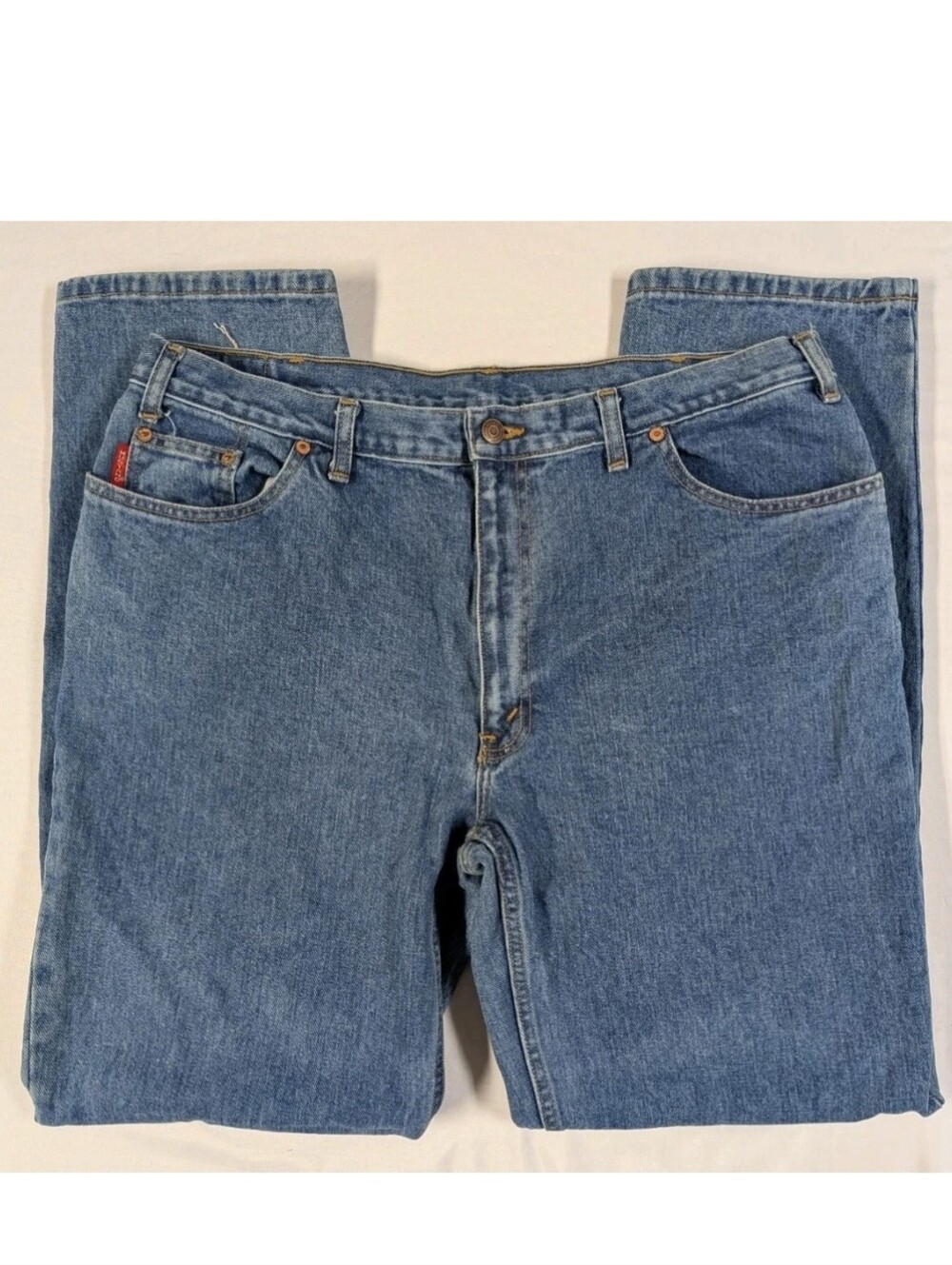 Vintage Mustang Jeans Mens 40x34 Blue Denim Classic Straight 100% Cotton